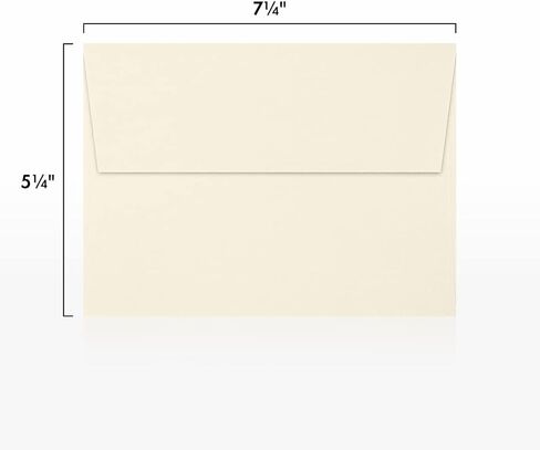 مظاريف دعوة LUXPaper A7 | قشر واضغط | 5 1/4 بوصة × 7 1/4 بوصة | الكتان الطبيعي | 80 رطل. نص | 50 الكمية in Saudi Arabia
