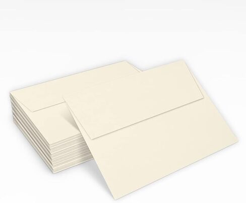مظاريف دعوة LUXPaper A7 | قشر واضغط | 5 1/4 بوصة × 7 1/4 بوصة | الكتان الطبيعي | 80 رطل. نص | 50 الكمية in Saudi Arabia