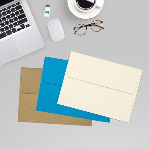 مظاريف دعوة LUXPaper A7 | قشر واضغط | 5 1/4 بوصة × 7 1/4 بوصة | الكتان الطبيعي | 80 رطل. نص | 50 الكمية in Saudi Arabia