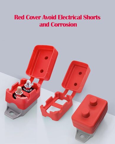 قاطع دائرة أوتوماتيكي 20 أمبير، تيار مستمر 12 فولت - 24 فولت مع غطاء مسمار للسيارات والشاحنات ومركبات RV والمركبات الكهربائية ومحركات السيارات والمركبات البحرية (4 قطع) in Kuwait