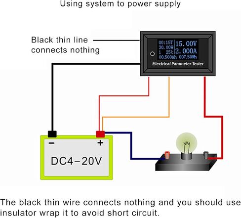 DROK 0.96 بوصة جهاز اختبار OLED متعدد الوظائف المحمول DC 0-33V 0-3A 0-99h59min 0-99W درجة الحرارة الحالية الجهد الكهربي سعة الطاقة 7in1 لوحة قياس المعلمة الكهربائية in Saudi Arabia