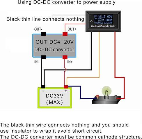 DROK 0.96 بوصة جهاز اختبار OLED متعدد الوظائف المحمول DC 0-33V 0-3A 0-99h59min 0-99W درجة الحرارة الحالية الجهد الكهربي سعة الطاقة 7in1 لوحة قياس المعلمة الكهربائية in Saudi Arabia