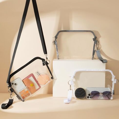 تمت الموافقة على Vorspack Clear Bag Stadium - حقيبة ملعب شفافة لطيفة من مادة PVC للحفلات الموسيقية والمهرجانات الرياضية in Kuwait