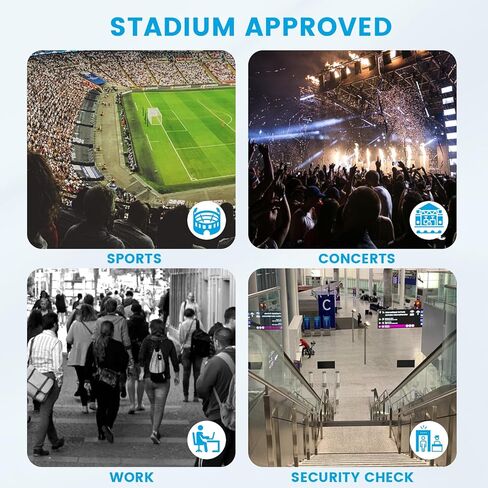 تمت الموافقة على Vorspack Clear Bag Stadium - حقيبة ملعب شفافة لطيفة من مادة PVC للحفلات الموسيقية والمهرجانات الرياضية in Saudi Arabia