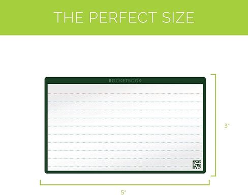 بطاقات Rocketbook Cloud - بطاقات ملاحظات صديقة للبيئة وقابلة لإعادة الاستخدام مع قلم Pilot FriXion ColorStick وقطعة قماش من الألياف الدقيقة متضمنة - مجموعة واحدة مكونة من 40 (3 × 5 بوصات) وحامل قلم/قلم رصاص (محطة القلم) in Kuwait