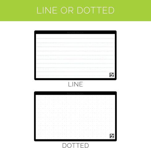 بطاقات Rocketbook Cloud - بطاقات ملاحظات صديقة للبيئة وقابلة لإعادة الاستخدام مع قلم Pilot FriXion ColorStick وقطعة قماش من الألياف الدقيقة متضمنة - مجموعة واحدة مكونة من 40 (3 × 5 بوصات) وحامل قلم/قلم رصاص (محطة القلم) in Kuwait