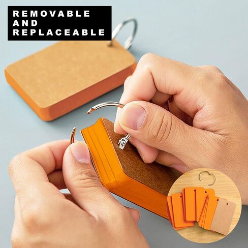 AVA Blank Colored Index Cards with Binding Rings, Easy Flip Flashcards, Study & Review Materials (Blue) in Saudi Arabia