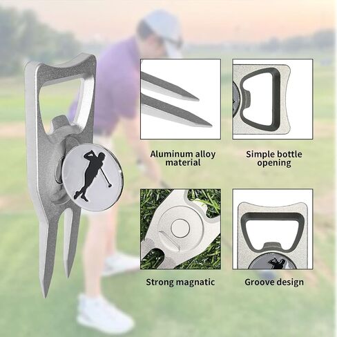 أداة إصلاح Divot للجولف 6 في 1 هدايا إكسسوارات الجولف المغناطيسية in Saudi Arabia
