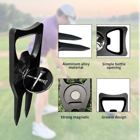 أداة إصلاح Divot للجولف 6 في 1 هدايا إكسسوارات الجولف المغناطيسية in Kuwait