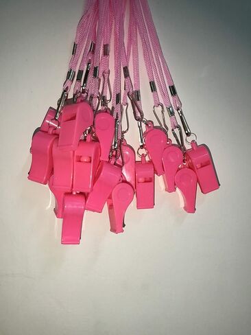 20 Pcs Plastic Loud Whistles with Lanyard for Referee Coaches Basketball Football Sports Training Game Event Lifeguard Survival Emergency Fun School Kids Tool Set Suppliers in Saudi Arabia