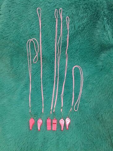 20 Pcs Plastic Loud Whistles with Lanyard for Referee Coaches Basketball Football Sports Training Game Event Lifeguard Survival Emergency Fun School Kids Tool Set Suppliers in Saudi Arabia
