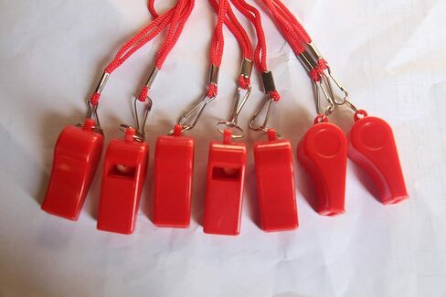 20 Pcs Plastic Loud Whistles with Lanyard for Referee Coaches Basketball Football Sports Training Game Event Lifeguard Survival Emergency Fun School Kids Tool Set Suppliers in Saudi Arabia