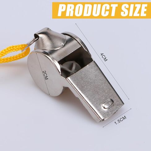 Whistle 4 Pack Coach Whistles Sports Whistle with Lanyard Ideal for Referee Coach Teachers Survival Emergency Training Officials Adults Kids in Kuwait
