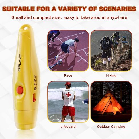 Appmoo Sport Electronic Whistle | Electronic Whistles with High Loud Three Sound Effects | Electric Whistle Perfect for Referee, Coaches Training, Teachers, Outdoor Hiking and Soccer Sports in Saudi Arabia