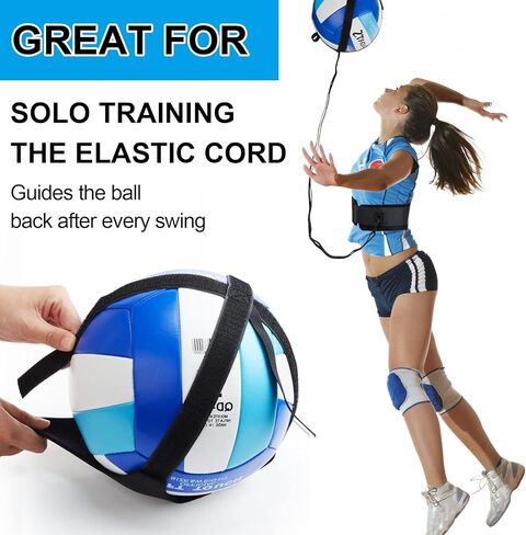 4 Pcs Volleyball Training Equipment Aid Volleyball Spike Trainer Training Technique Solo Trainer for Beginners Practicing Serving Setting Spiking and Arm Swing, Volleyball Gift for Adult Teen in Kuwait