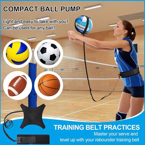 4 Pcs Volleyball Training Equipment Aid Volleyball Spike Trainer Training Technique Solo Trainer for Beginners Practicing Serving Setting Spiking and Arm Swing, Volleyball Gift for Adult Teen in Kuwait