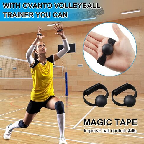 4 Pcs Volleyball Training Equipment Aid Volleyball Spike Trainer Training Technique Solo Trainer for Beginners Practicing Serving Setting Spiking and Arm Swing, Volleyball Gift for Adult Teen in Kuwait