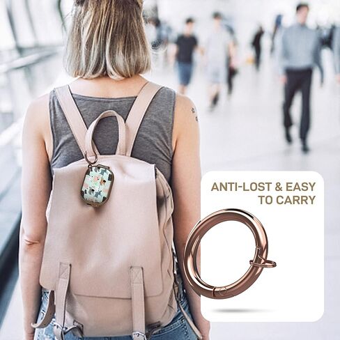 حافظة Maxjoy لأجهزة Airpods Pro الجيل الثاني/الجيل الأول مع قفل، حافظة Airpod Pro 2 على شكل زهرة مع قفل واقٍ صلب لجهاز iPod Pro 2 للنساء والرجال مع سلسلة مفاتيح لأجهزة Airpods Pro (2023/2022/2019) in Kuwait