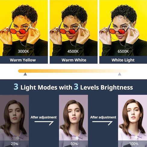 ضوء سيلفي، مصباح LED عالي الطاقة للهاتف مع حامل، ضوء بث خافت للكمبيوتر/الكمبيوتر المحمول/كاميرا الويب/الآيباد، لمكالمات التكبير/مؤتمرات الفيديو/البث المباشر/تيكتوك in Kuwait