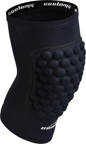 COOLOMG Basketball Knee Pad for Kids Youth Adult, Compression Anti-slip Knee Sleeve for Baseball Volleyball Football, Sports Knee Protector in Saudi Arabia
