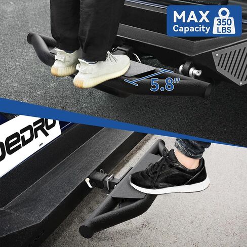 OEDRO Hitch Step استبدال لمركبات الشاحنات مع 2 بوصة جهاز استقبال عقبة المصد الخلفي حامي ترقية قضيب خطوة عقبة in Saudi Arabia