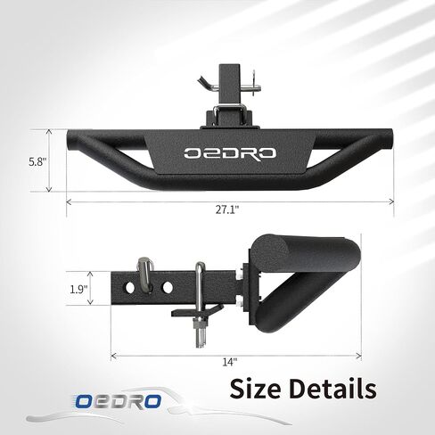 OEDRO Hitch Step استبدال لمركبات الشاحنات مع 2 بوصة جهاز استقبال عقبة المصد الخلفي حامي ترقية قضيب خطوة عقبة in Saudi Arabia