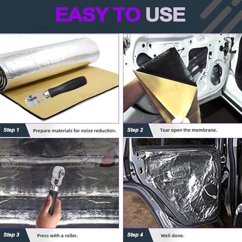 Swpeet 3Pcs 3Sizes Car Sound Deadening Roller Set, Auto Noise Roller Car Sound Deadener, Metal Installation Tool for Auto Car Sound Deadener, Installation Tool Rolling Wheel Interior Accessories in Saudi Arabia