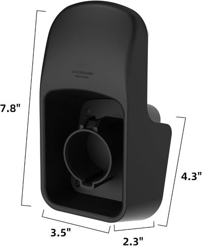 EV Charger Holder SAE J1772 Wall Mount Cable Organizer, Non-Rust Electric Vehicle Connector Nozzle Holster Dock (Holder & Cable Organizer) in Saudi Arabia