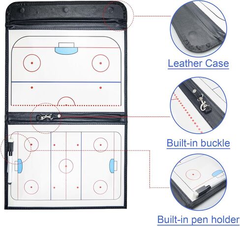 لوحة تدريب هوكي الجليد، لوحة تدريب التكتيكات المغناطيسية مع قلم، لوحة إستراتيجية قابلة للمسح، ملحقات أدوات معدات التدريب للتدريب والتدريس in Kuwait