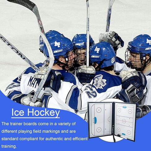 Ice Hockey Coaching Board, Magnetic Tactics Coaches Board with Pen, Erasable Strategy Board Coach Equipment Tool Accesories for Training and Teaching in Saudi Arabia