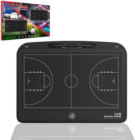 VNVDFLM LCD لوحة تدريب كرة السلة/كرة القدم، لوحة تدريب تكتيكية إلكترونية، لوحة مدرب كرة السلة/كرة القدم، ملحقات معدات تدريب كرة السلة، هدية مدرب كرة السلة in Kuwait