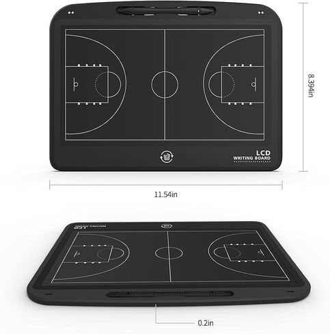 VNVDFLM LCD لوحة تدريب كرة السلة/كرة القدم، لوحة تدريب تكتيكية إلكترونية، لوحة مدرب كرة السلة/كرة القدم، ملحقات معدات تدريب كرة السلة، هدية مدرب كرة السلة in Kuwait