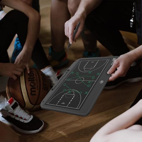 VNVDFLM LCD لوحة تدريب كرة السلة/كرة القدم، لوحة تدريب تكتيكية إلكترونية، لوحة مدرب كرة السلة/كرة القدم، ملحقات معدات تدريب كرة السلة، هدية مدرب كرة السلة in Kuwait