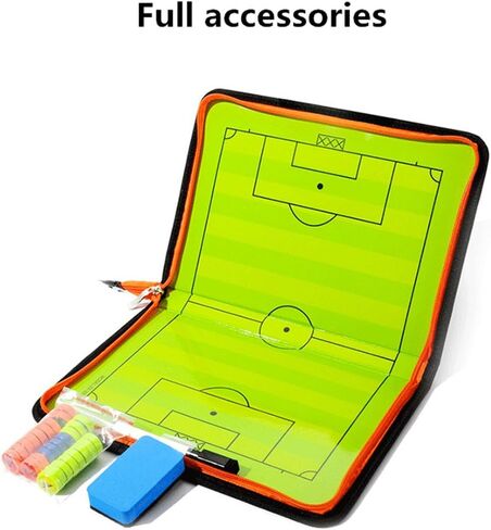 Soccer Coaching Tactical Board, Portable Magnetic Football Coach Blackboard Futsal Tactics Strategy Board - Sport Gift Training Assistant Equipment KIt with Player Markers, Pen and Eraser in Kuwait