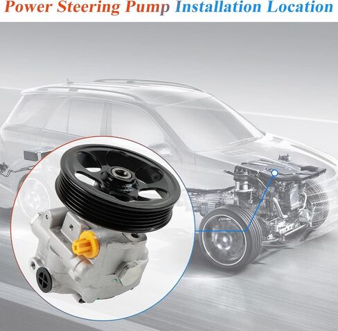 مضخة توجيه كهربائية 21-331 تناسب البكرة لـ 2008-2012 لـ Impreza 2.0L 2.5L، 2009 2010 لمضخة مساعدة الطاقة Forester 2.5L، استبدل OE 34430-FG020، 34430FG011، 34430FG020 in Saudi Arabia