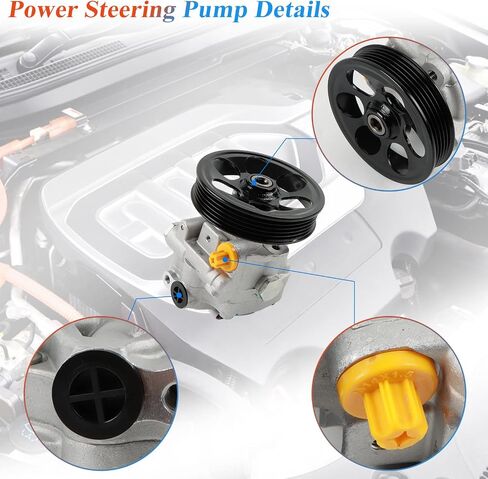 مضخة توجيه كهربائية 21-331 تناسب البكرة لـ 2008-2012 لـ Impreza 2.0L 2.5L، 2009 2010 لمضخة مساعدة الطاقة Forester 2.5L، استبدل OE 34430-FG020، 34430FG011، 34430FG020 in Saudi Arabia