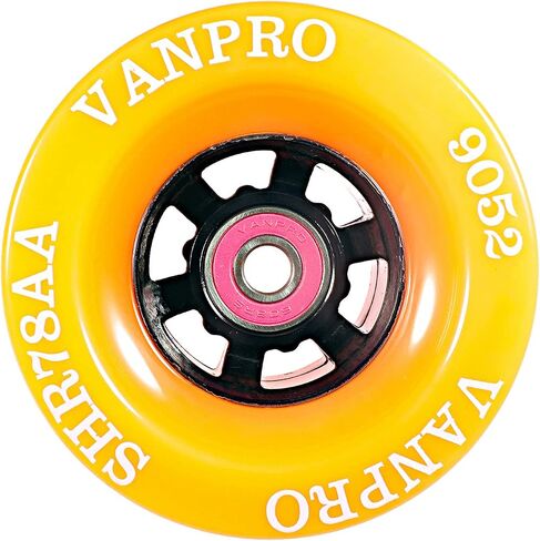 لوح تزلج كهربائي من vanpro DIY عجلة طويلة 90 مم 9052 pu للتجول والنحت والنمط الحر وعجلات الحذافة 608rs محامل عجلة كلاسيكية محفورة in Kuwait