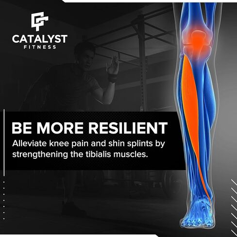 Catalyst Tib Bar, Premium Steel Tibialis Bar, Tibialis Trainer, Tibia Dorsi Calf Raise Machine, Knees Over Toes Equipment for Strengthening Calves/Shins/Ankles, Fits 2" Olympic Weight Plates in Saudi Arabia
