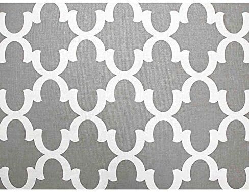 Fynn Full Size Futon Cover, 54 Inch x 75 Inch - Proudly Made in USA, Contemporary Gray & White Design in Saudi Arabia