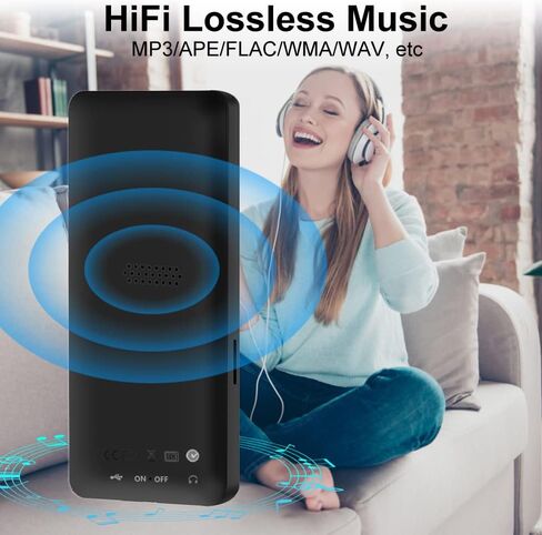مشغل MP3 SKYBESS مع بلوتوث، مشغل موسيقى MP3 بسعة 32 جيجابايت مع فتحة بطاقة TF، مشغلات MP3 المحمولة مع وظيفة تشغيل راديو FM/فيديو/تشغيل عشوائي مع مكبر صوت خارجي، بما في ذلك سماعات الأذن in Kuwait