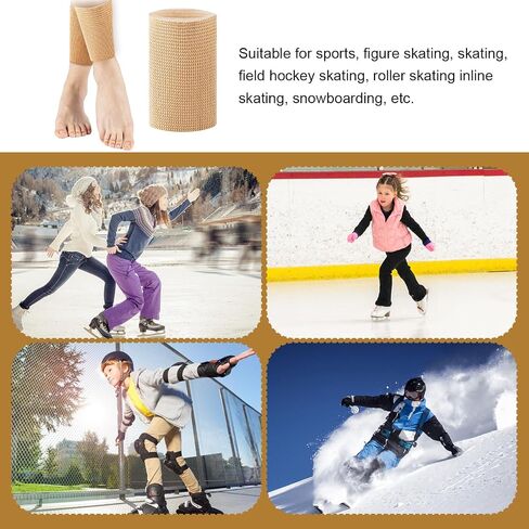 Ankle Sleeve, Padded Skate Socks Ankle Gel Pads Ankle Protector for Boots Moisturizing Gel Skate Ankle Guards Ice Skating Protection for Foot Skating Riding Skates Splints Braces in Saudi Arabia