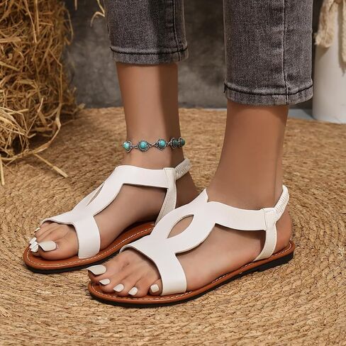 flat sandals for women open toe fashion casual Ankle Strap Summer sandals for women 2024 in Saudi Arabia