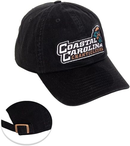 Coastal Carolina University Baseball Hat Chanticleers CCU Brimmed Embroirderd Hats Cap Adjustable Cloth Strap Adult (Style D) Teal in Saudi Arabia
