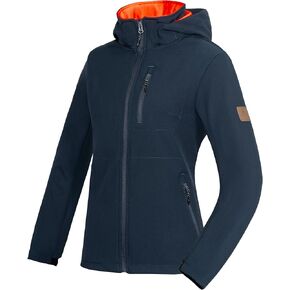 Little Donkey Andy Women’s Softshell Jacket, Ski Snowboarding Jacket with Removable Hood, Fleece Lined and Water Repellent