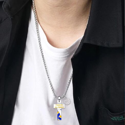 Gym Necklace for Men Sterling Silver Dumbbell Necklace Weight Gym Accessories for Men in Kuwait