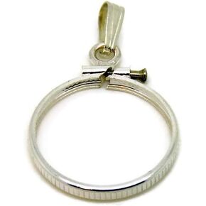Gold Filled Coin Holder Bezel Charm Pendant