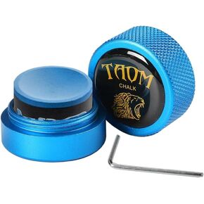 TAOM Pool Chalk Holder Round Shaped Practical Tool Billiards Accessories Magnetic Mini Chalk Tip Case Container Round Box Billiards