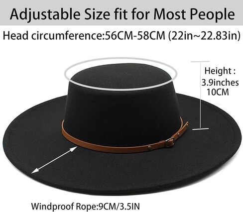Women Fashion Felt Church Hats Classic British Style 9.5CM Wide Brim Top Fedora Hat Wedding Dress Up Jazz Cap in Saudi Arabia