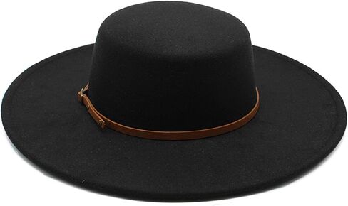Women Fashion Felt Church Hats Classic British Style 9.5CM Wide Brim Top Fedora Hat Wedding Dress Up Jazz Cap in Saudi Arabia