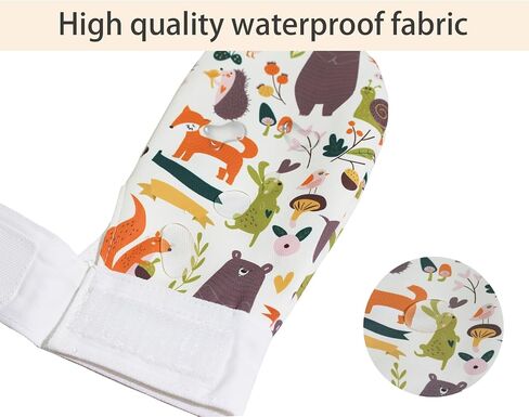 Waterproof Sensory Chewing Gloves Autism Gloves ADHD Down Syndrome Sensory Gloves Boys and Girls Anti-Bite Gloves Prevent Finger Biting (Cartoon 2) in Kuwait